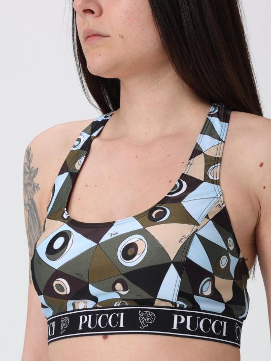 26SS 푸찌 트레이닝 티셔츠 6HTP576H865 P18 Kaki - PUCCI