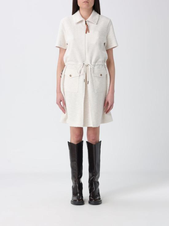 26SS 몽클레어 롱 원피스 8I0001289BBV 034 White