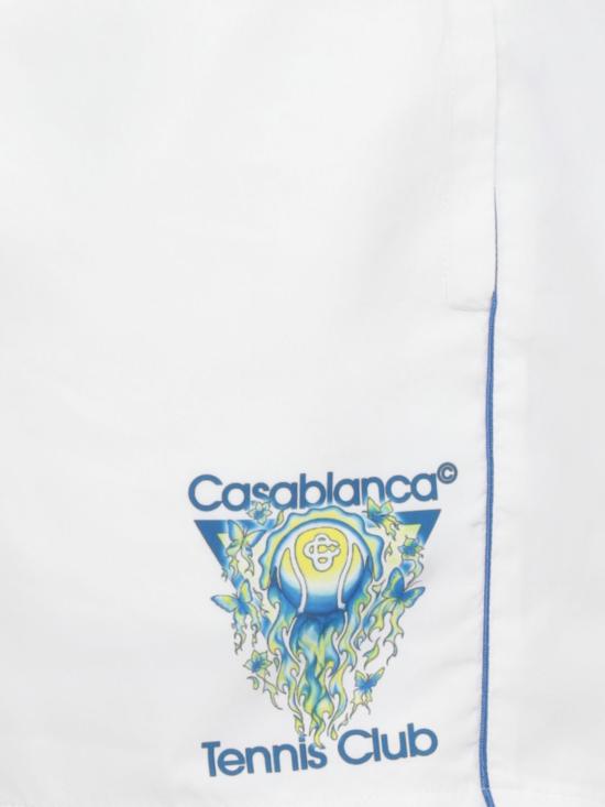 26SS 카사블랑카 숏팬츠 MSP26TR029 02 White - CASABLANCA