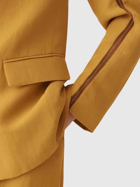 26SS 파비아나 필리피 플루이드 린넨·비스코스 오버사이즈 재킷 GCD276F218M148 6174 Mustard - FABIANA FILIPPI