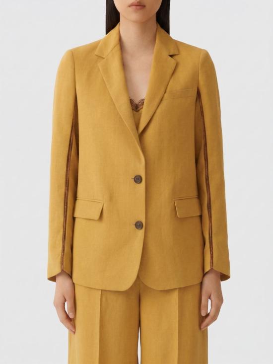 26SS 파비아나 필리피 플루이드 린넨·비스코스 오버사이즈 재킷 GCD276F218M148 6174 Mustard