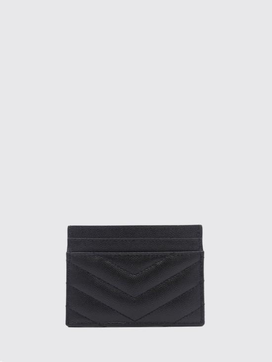 26SS 생로랑 카산드라 마틀라세 카드 케이스 423291BOW02 1000 Black - SAINT LAURENT