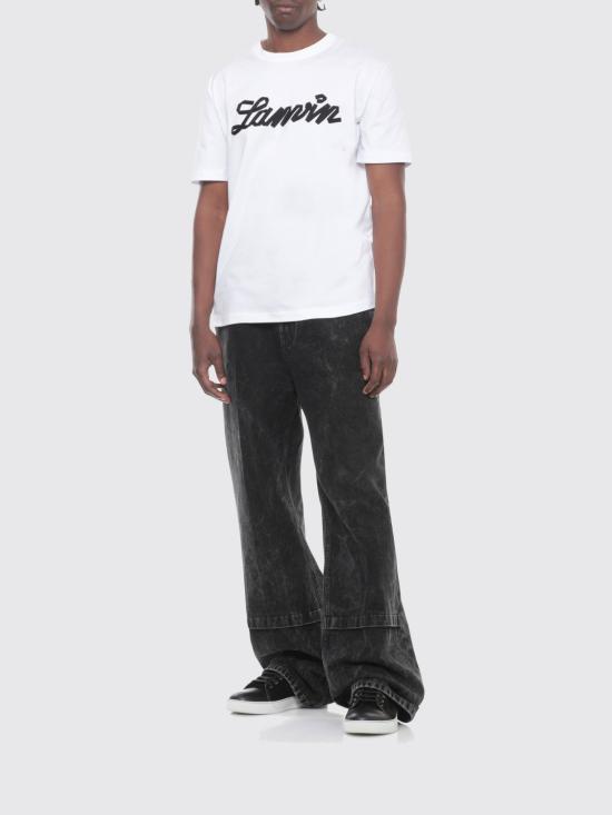 26SS 랑방 반팔 티셔츠 RMTS0012J308P26 01 White - LANVIN