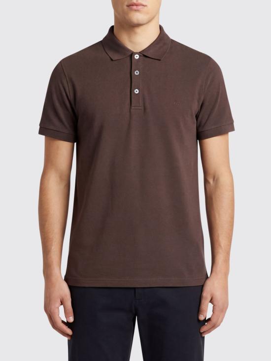 26SS 페이 폴로 티셔츠 NPMB252144STDW S601 Brown