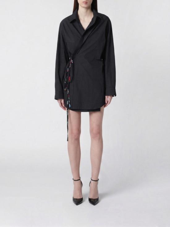 26SS 발렌시아가 롱 원피스 857337TTM12 1055 Black