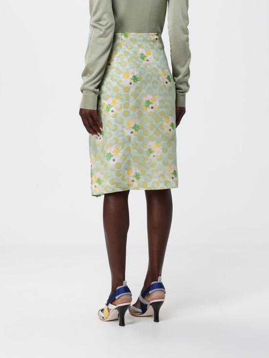 26SS 펜디 미디 스커트 FQ7721AW9S F1AL8 Green - FENDI