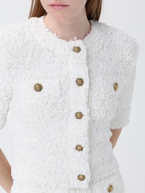 26SS 발망 자켓 GF0KL290KJ89 0KA White - BALMAIN