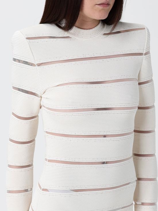 26SS 발망 숏 원피스 GF0R8955KJ84 GDK White - BALMAIN