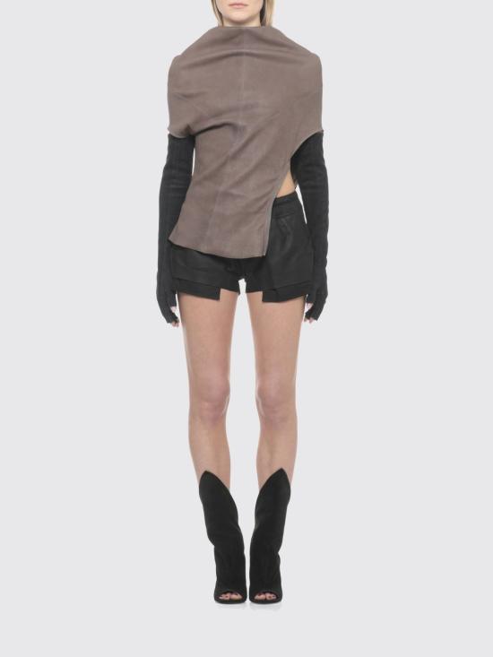 26SS 릭 오웬스 반팔 티셔츠 RP01F6225LSV 34 Black - RICK OWENS