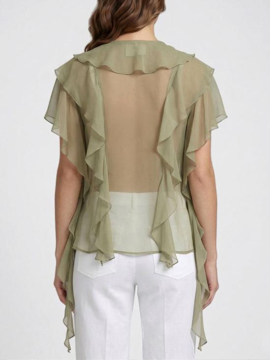 26SS 에리카 카발리니 블라우스 P6SU04 W92 Green - ERIKA CAVALLINI