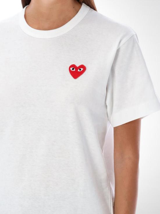 26SS 꼼데가르송 반팔 티셔츠 AXT108051 2 White - COMME DES GARCONS