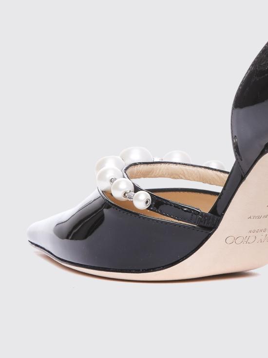26SS 지미추 힐/펌프스 AURELIE85XKM BLACK WHITE Black - JIMMY CHOO