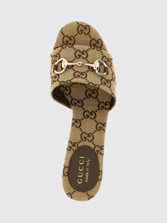 26SS 구찌 홀스빗 슬라이드 샌들 8548829SF10 2544 Camel - GUCCI