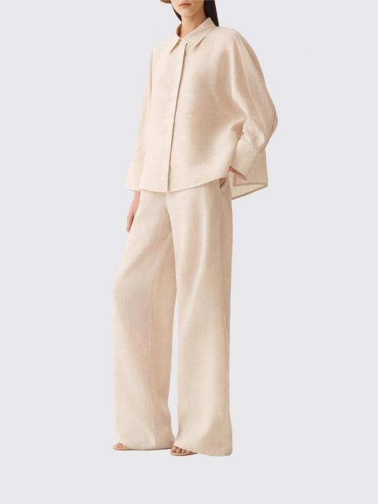 26SS 파비아나 필리피 아멜리아 린넨 조거 팬츠 PAD276F291M131 0160 Natural - FABIANA FILIPPI