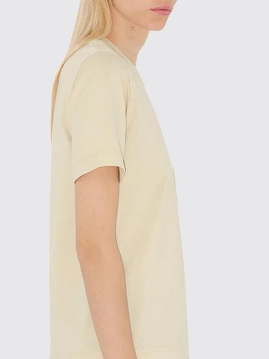 26SS 버버리 체크 라벨 코튼 티셔츠 8103506 Brown - BURBERRY