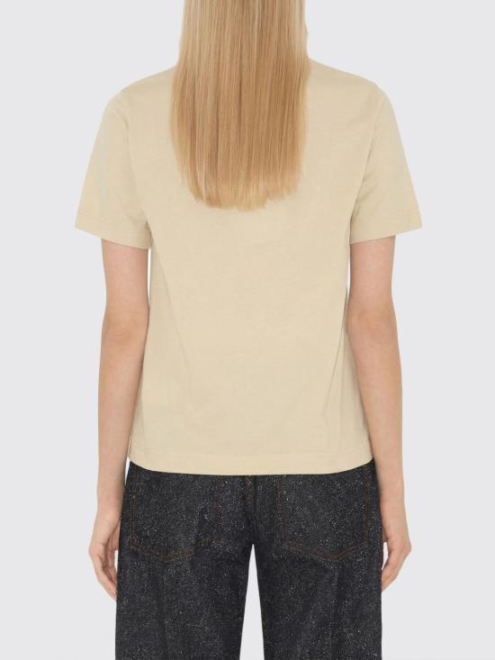 26SS 버버리 체크 라벨 코튼 티셔츠 8103506 Brown - BURBERRY