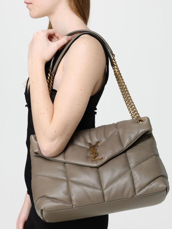26SS 생로랑 루루 푸퍼 미디움 숄더백 5774751EL07 1799 Beige - SAINT LAURENT