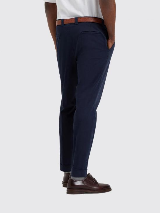 26SS 브루넬로 쿠치넬리 스트레이트 팬츠 M289LE1450 C2517 Blue - BRUNELLO CUCINELLI