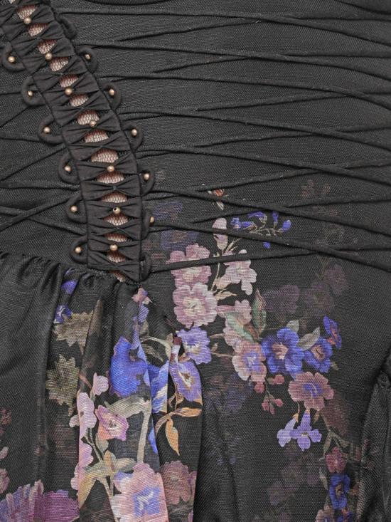 26SS 짐머만 롱 원피스 6347DS261 BLKMLFL Black - ZIMMERMANN