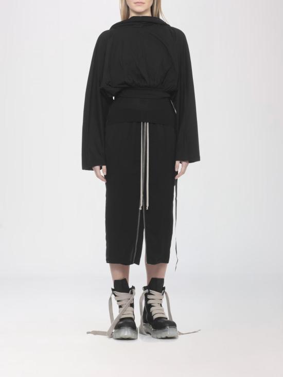 26SS 릭 오웬스 롱 스커트 RP01F6375G 09 Black - RICK OWENS