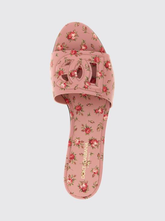 26SS 돌체앤가바나 카프스킨 플랫 슬리퍼 CQ0436AZ046 HF5XJ Blush Pink - DOLCE & GABBANA