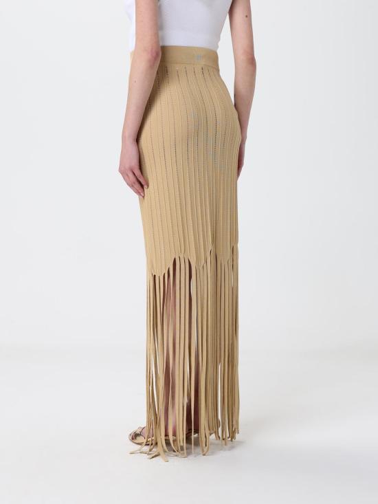 26SS 발망 롱 스커트 GF0LC233KJ63 1GQ Beige - BALMAIN