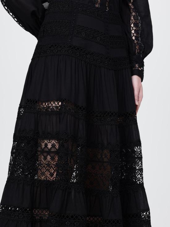 26SS 차로루이즈 롱 스커트 261402 Black - CHARORUIZ