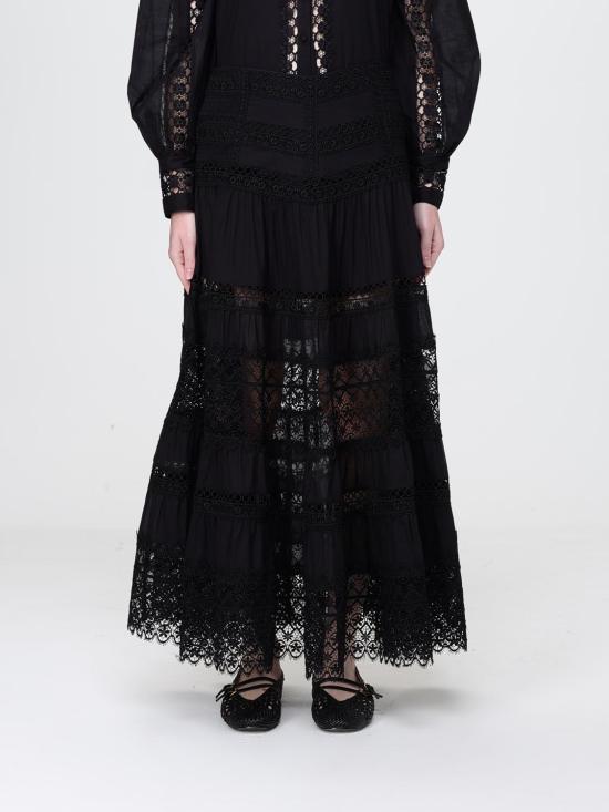 26SS 차로루이즈 롱 스커트 261402 Black