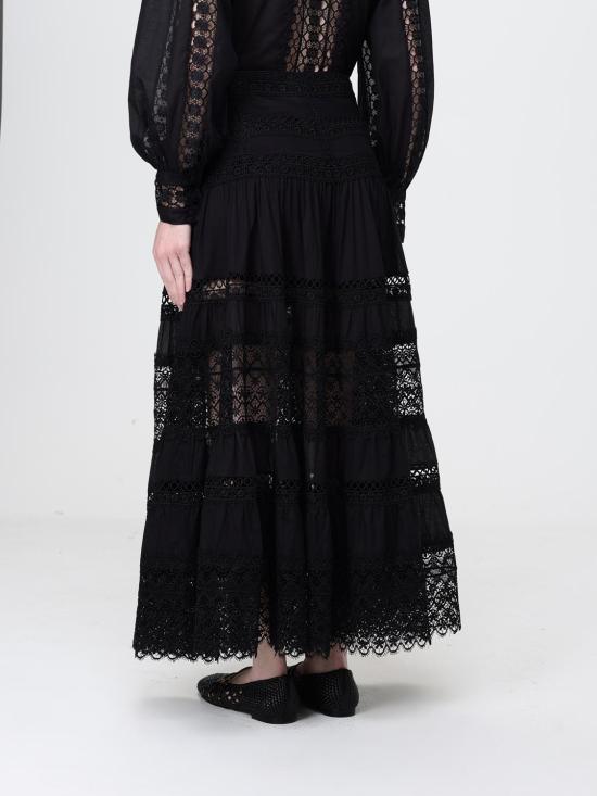 26SS 차로루이즈 롱 스커트 261402 Black - CHARORUIZ