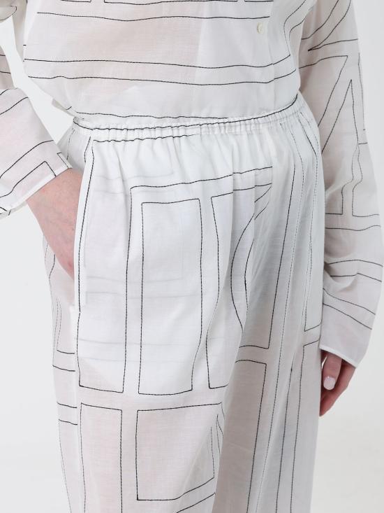 26SS 토템 팬츠 243WRB1092FB0239 200 White - TOTEME