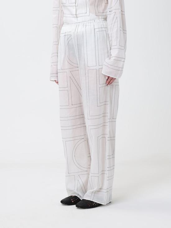26SS 토템 팬츠 243WRB1092FB0239 200 White - TOTEME