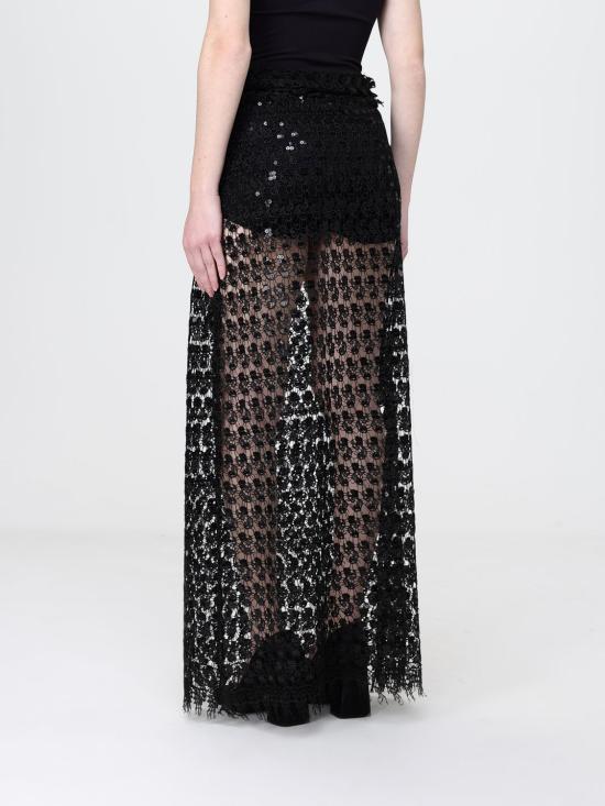 26SS H 꾸뛰르 롱 스커트 HG10554648 NERO Black - H COUTURE