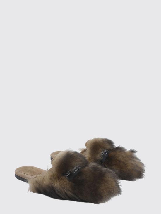 26SS 돌체앤가바나 시어링 스웨이드 슬리퍼 CI0224A9Y93 80093 Red - DOLCE & GABBANA