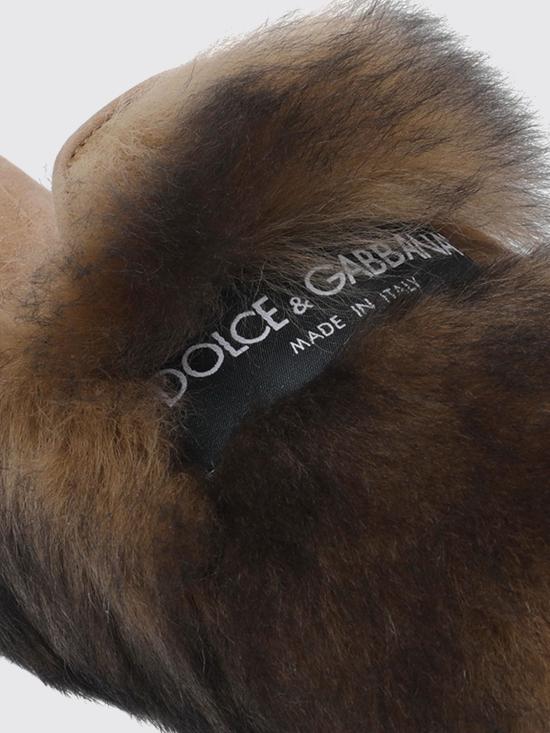 26SS 돌체앤가바나 시어링 스웨이드 슬리퍼 CI0224A9Y93 80093 Red - DOLCE & GABBANA