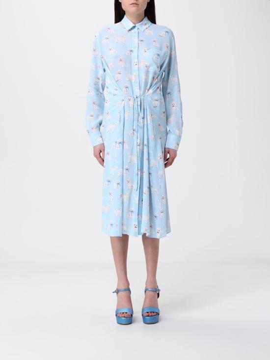 26SS 피오루찌 롱 원피스 W26SSDRI005VI01 BL02 Gnawed Blue
