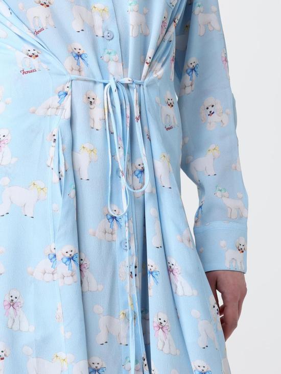 26SS 피오루찌 롱 원피스 W26SSDRI005VI01 BL02 Gnawed Blue - FIORUCCI