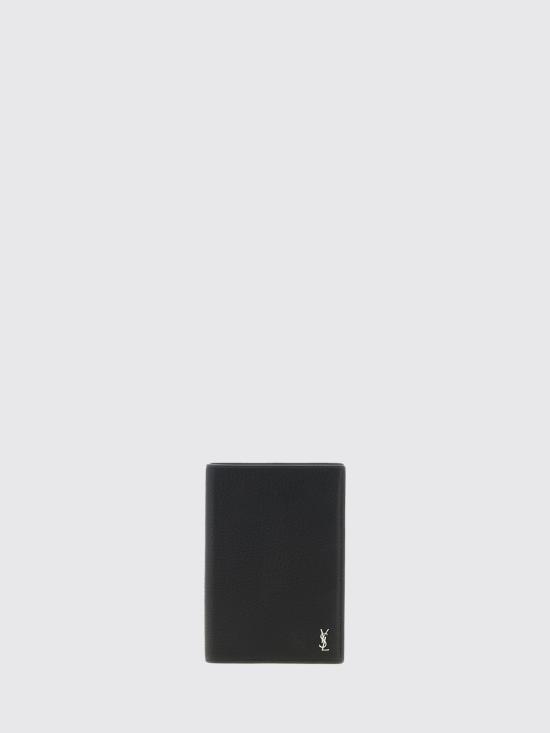 26SS 생로랑 그레인드 레더 타이니 카산드라 패스포트 케이스 863679AAELP 1000 Black