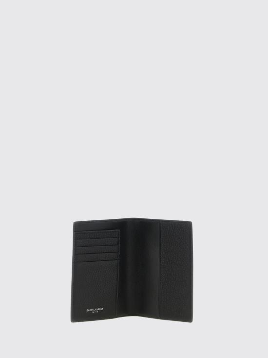 26SS 생로랑 그레인드 레더 타이니 카산드라 패스포트 케이스 863679AAELP 1000 Black - SAINT LAURENT