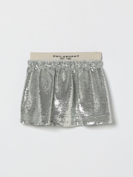 26SS [키즈] 필로소피 스커트 I1G7047901 0075 Silver