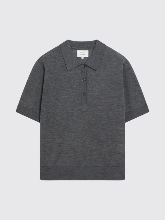 26SS 루루 드 세종 폴로 티셔츠 MIGO AM Charcoal - LOULOU DE SAISON