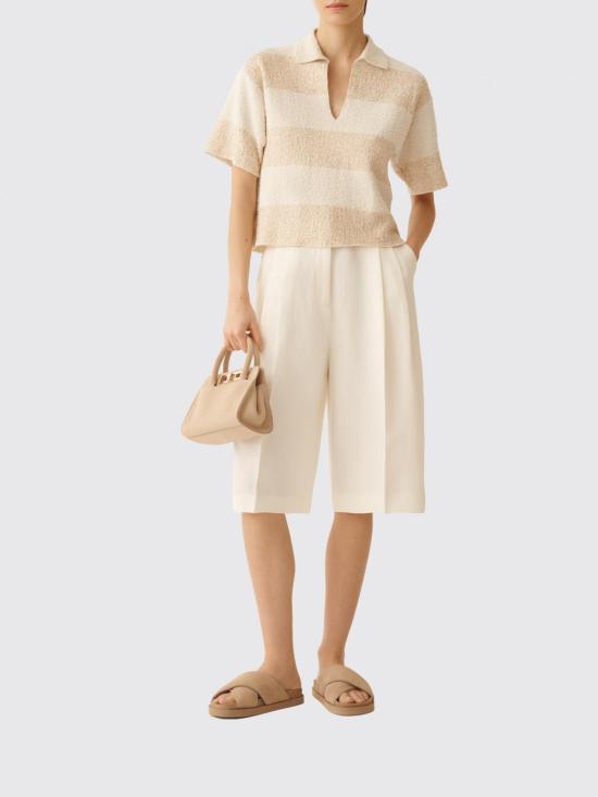 26SS 파비아나 필리피 폴로 티셔츠 MAD276F538M101 VR1 Butter - FABIANA FILIPPI