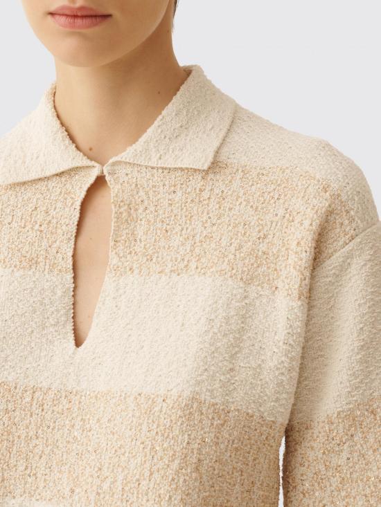 26SS 파비아나 필리피 폴로 티셔츠 MAD276F538M101 VR1 Butter - FABIANA FILIPPI