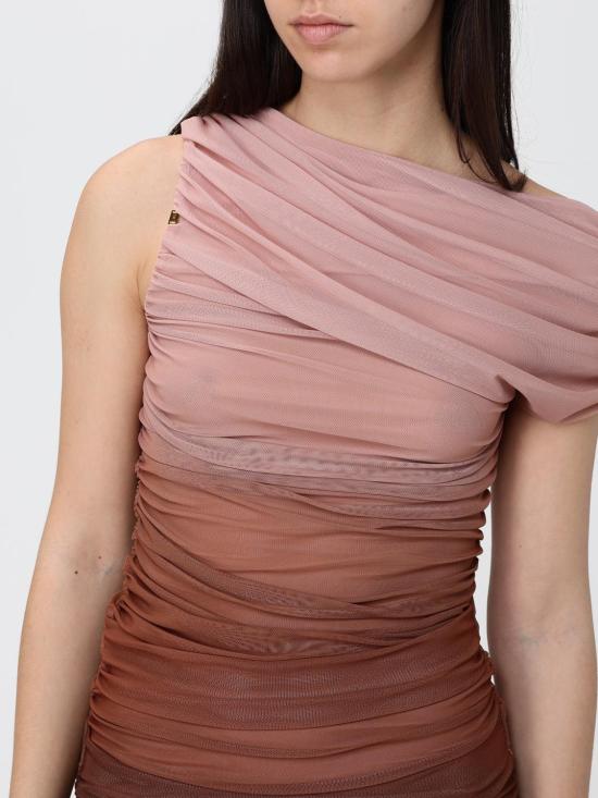 26SS 엘리자베타프랜치 미디 원피스 AB93162E2 644 Brown - ELISABETTA FRANCHI