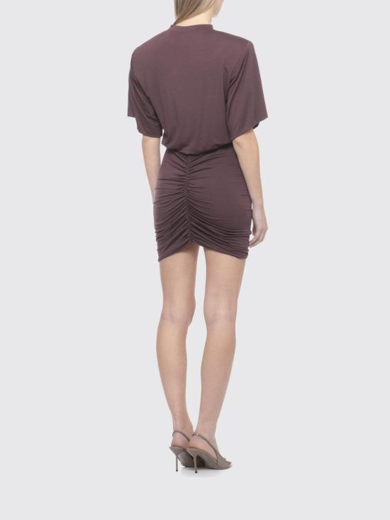 26SS 안다마네 숏 원피스 T190181ATJV053 375 Burgundy - ANDAMANE