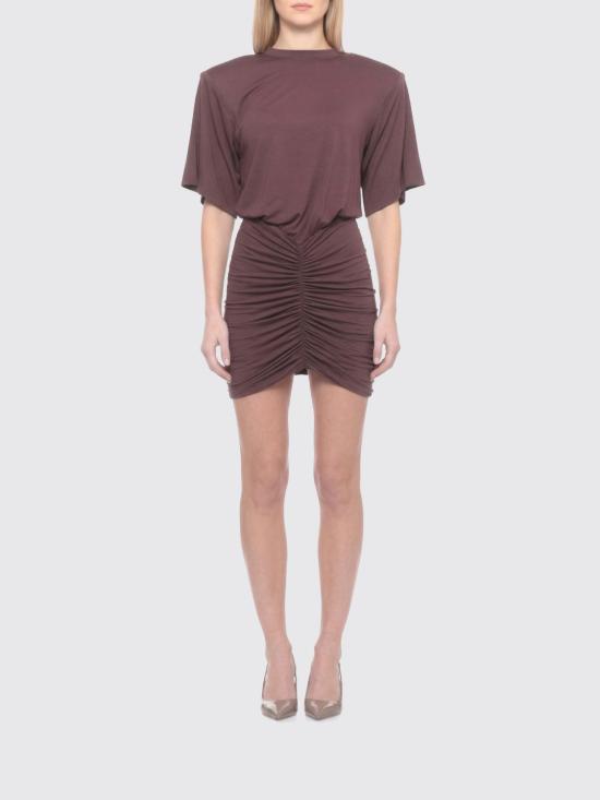 26SS 안다마네 숏 원피스 T190181ATJV053 375 Burgundy