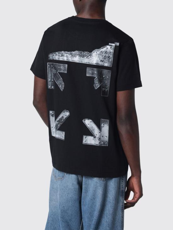 26SS 오프화이트 반팔 티셔츠 OMAA027S26JER001 0001 Black - OFF WHITE