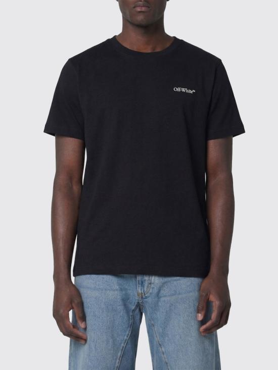 26SS 오프화이트 반팔 티셔츠 OMAA027S26JER001 0001 Black