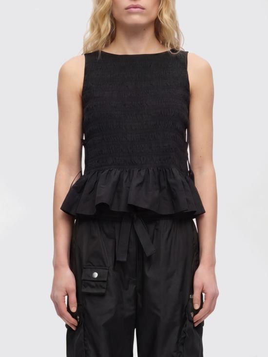 26SS 가니 민소매 티셔츠 W0565 099 Black