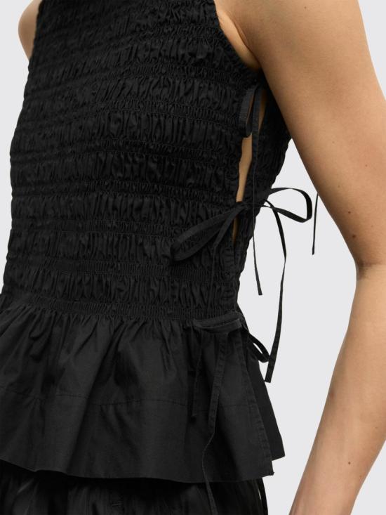 26SS 가니 민소매 티셔츠 W0565 099 Black - GANNI