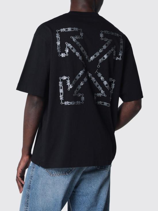 26SS 오프화이트 반팔 티셔츠 OMAA120S26JER004 0001 Black - OFF WHITE